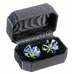 Blue Blossom Glass Ben Wa Balls