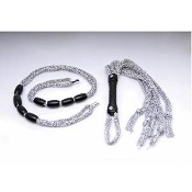 
Silver Beaded Rope and Whip