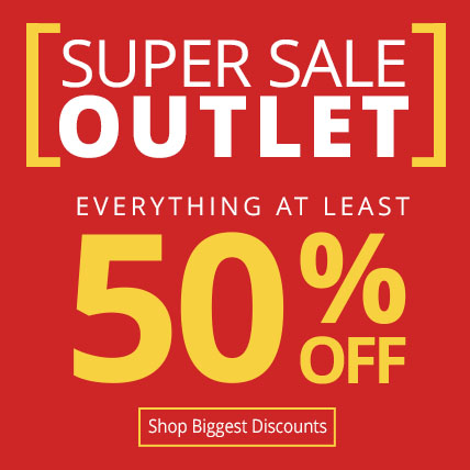 Shop Super Sale Outlet - Everything At Least 50% Off!