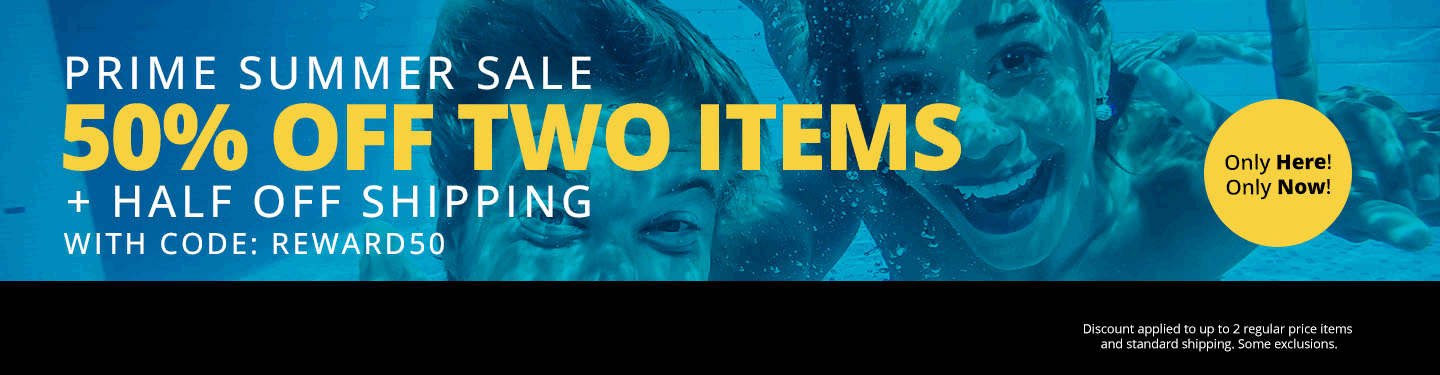 Prime Summer Sale - 50% Off Two Items plus half off shipping with code REWARD50