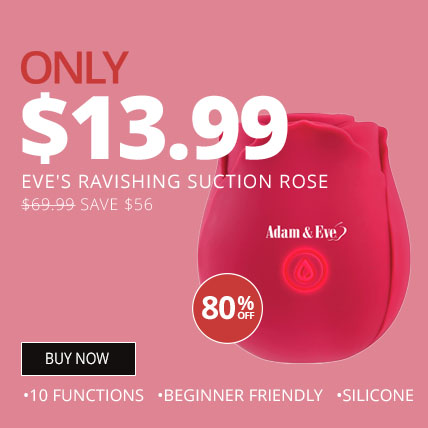 80% Off Eve's Ravishing Suction Rose Vibrator