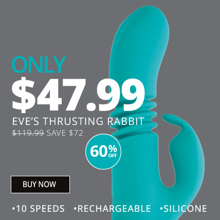 60% Off Eve's Rechargeable Thrusting Rabbit Vibrator