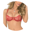 woman in red lingerie