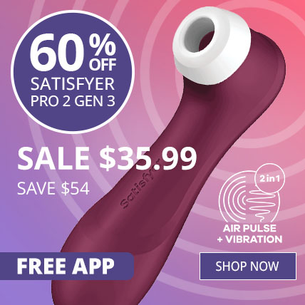 60% Off Satisfyer Pro 2 Gen 3 Liquid Air Clitoral Stimulator