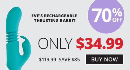 70% Off Eves Rechargeable Thrusting Rabbit!