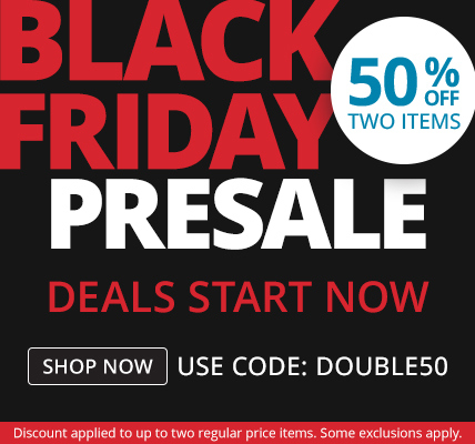 50% Off Up To Two Regular Price Items With Code DOUBLE50