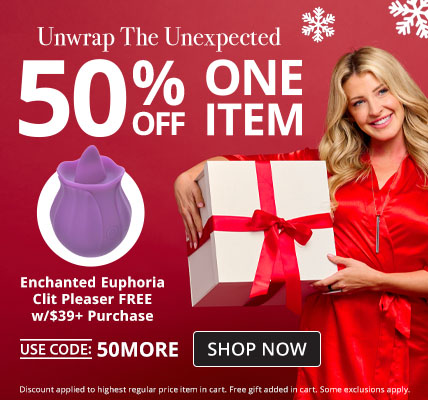 50% Off One Item + Free Enchanted Euphoria Clit Pleaser with $39+ purchase with code 50MORE