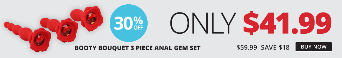 Adam and Eve Booty Bouquet Anal Gem Set only 41.99!