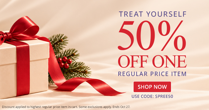50% Off 1 Regular Priced Item with code SPREE50