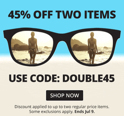 Take 45% Off 2 Items With Code DOUBLE45