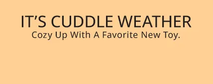 IT'S CUDDLE WEATHER - Cozy Up With A Favorite New Toy