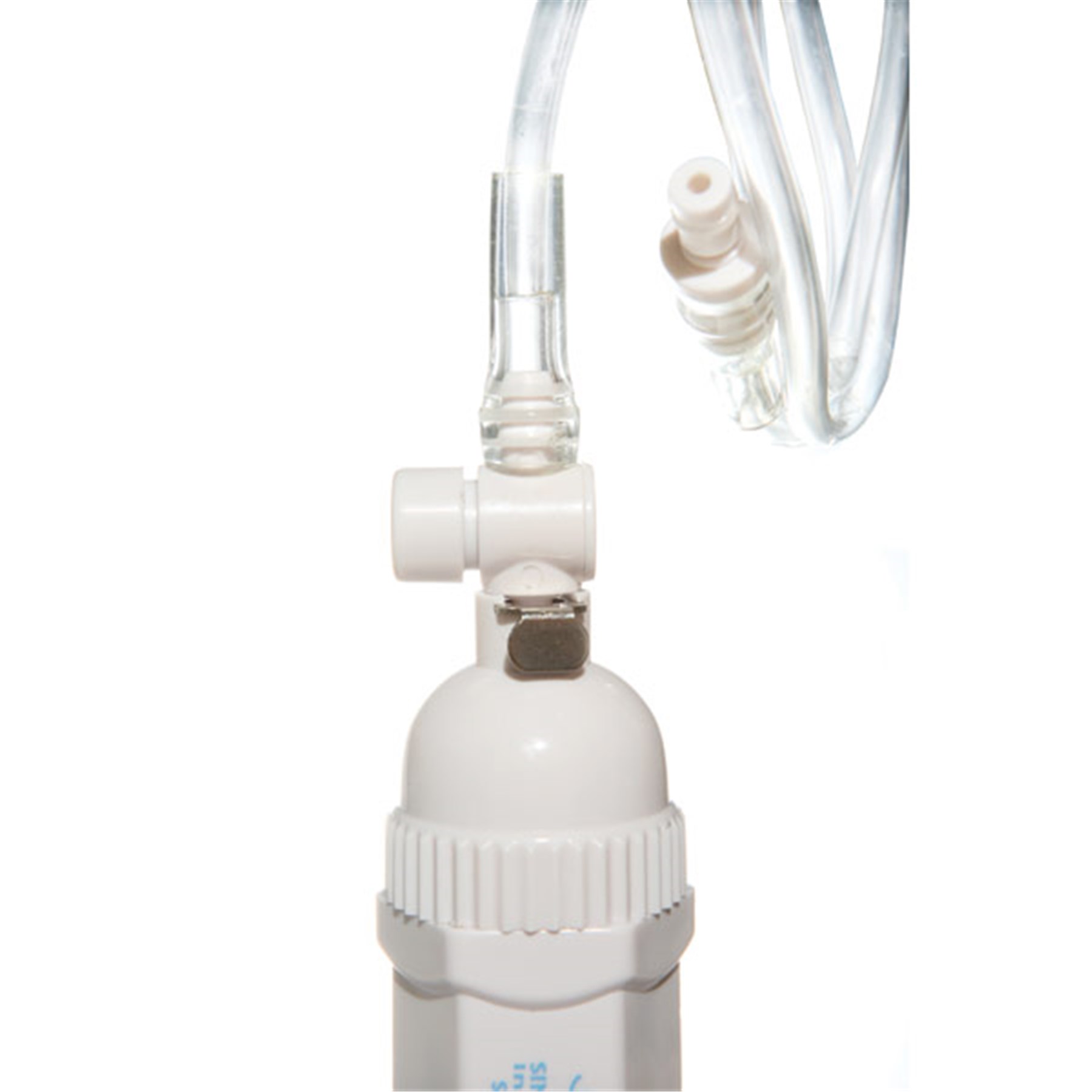 Sinclair Select Endow Power Pump System with tubing attached to top of cylinder