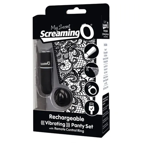 My Secret Charged Remote Control Panty Black Packaging