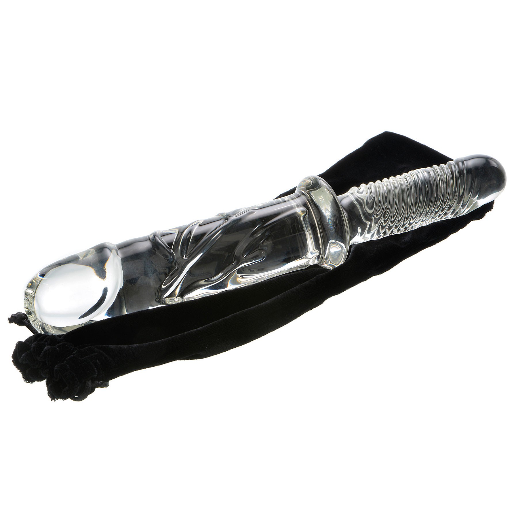 Brutus Glass Thruster Dildo with bag 