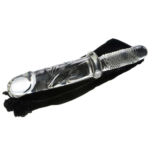 Brutus Glass Thruster Dildo with bag 