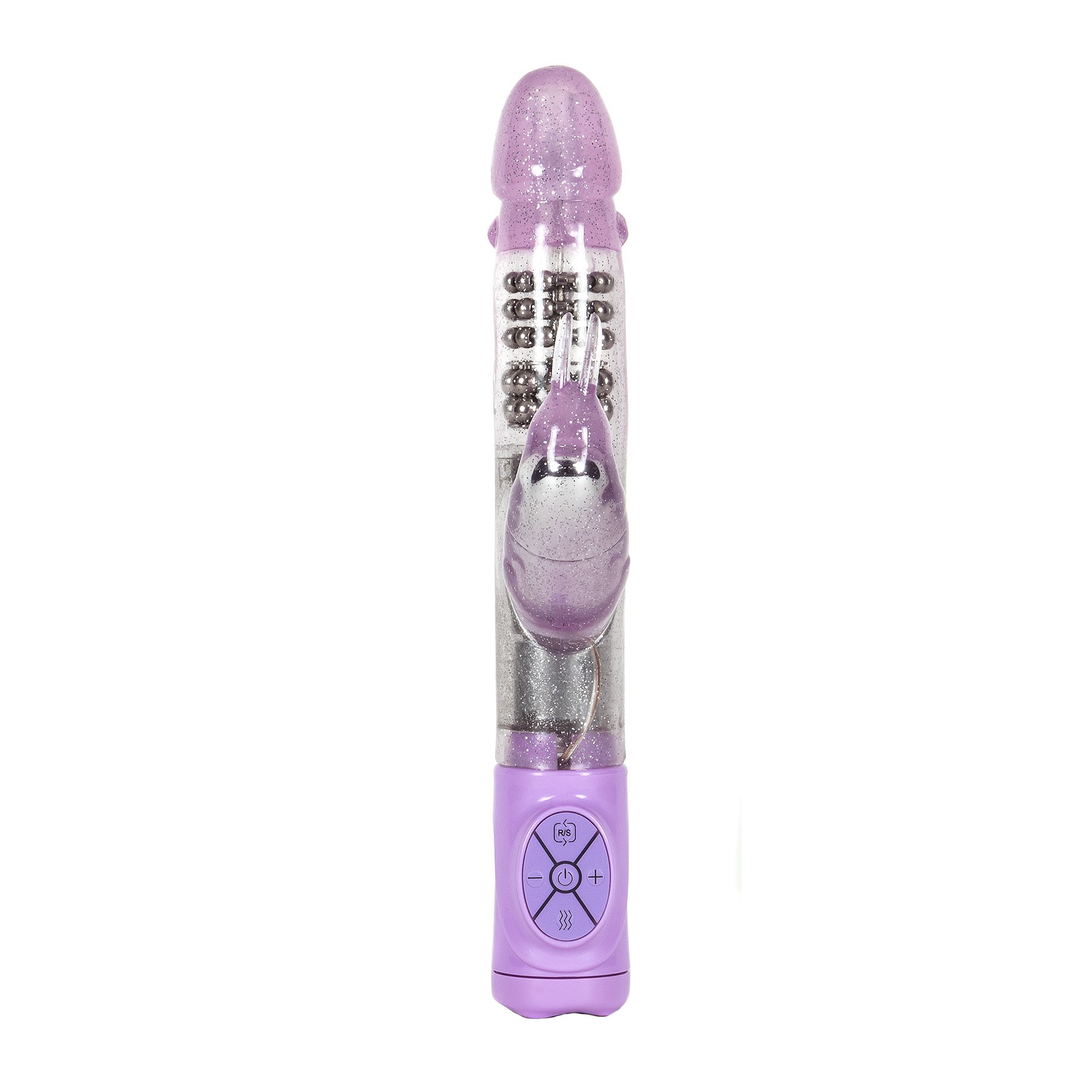 Thrusting Jack Rabbit Vibrator standing up rabbit side view