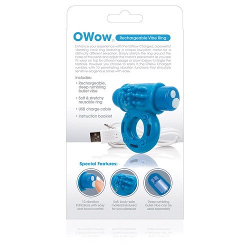 Charged O Wow Vibe Ring info from back of box