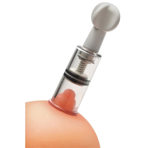 Twisted Triplets Clit & Nipple Sucker Set worn on mannequin nipple