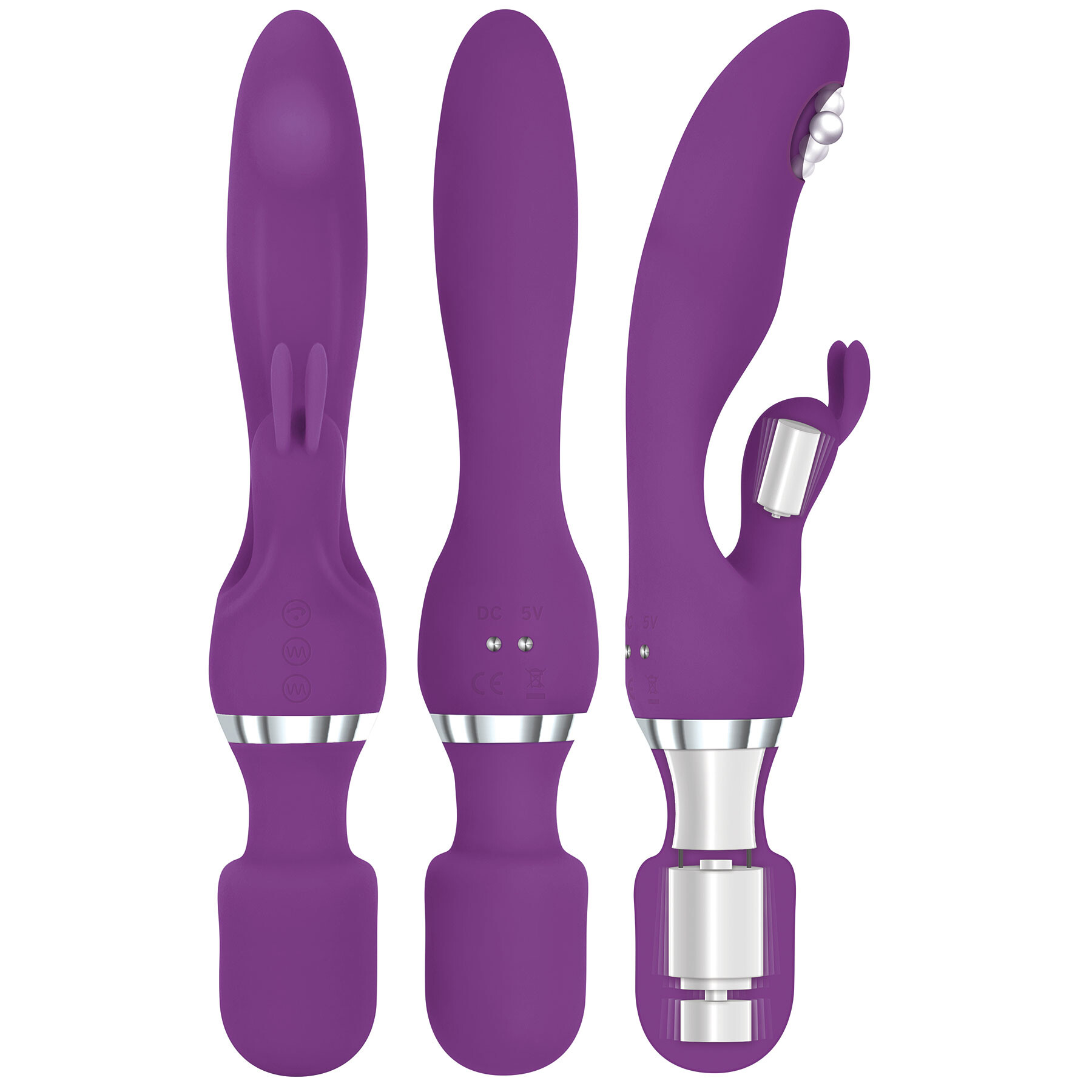 A&E G-Motion Rabbit Wand illustration of motor moving inside wand