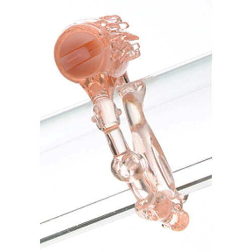 Screaming O Vibrating Ring shown on glass rod