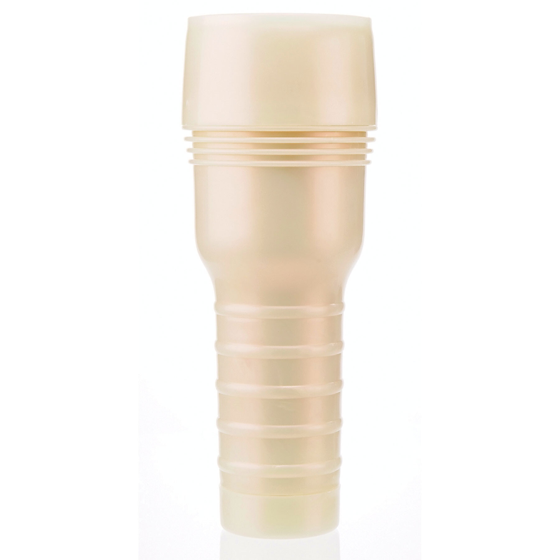 Fleshlight: Tori Black standing on table with lid on