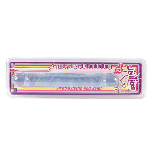 Super Jelly Realistic Double Dildo clear packaging
