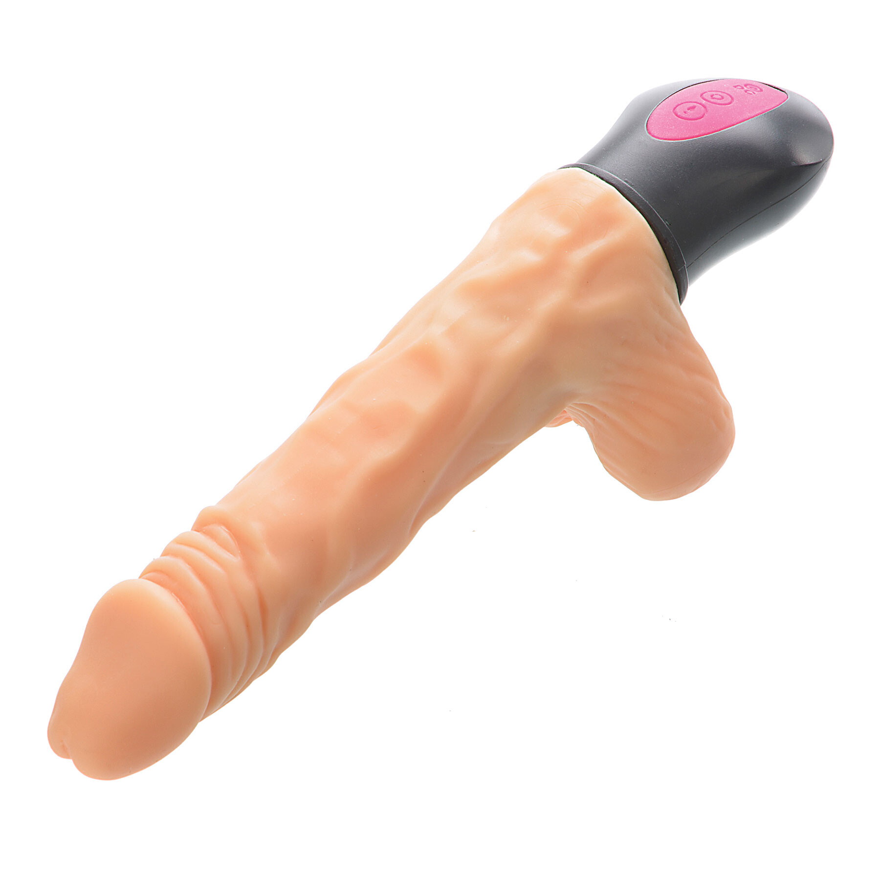 Realskin Hot Penis Vibrator laying on table