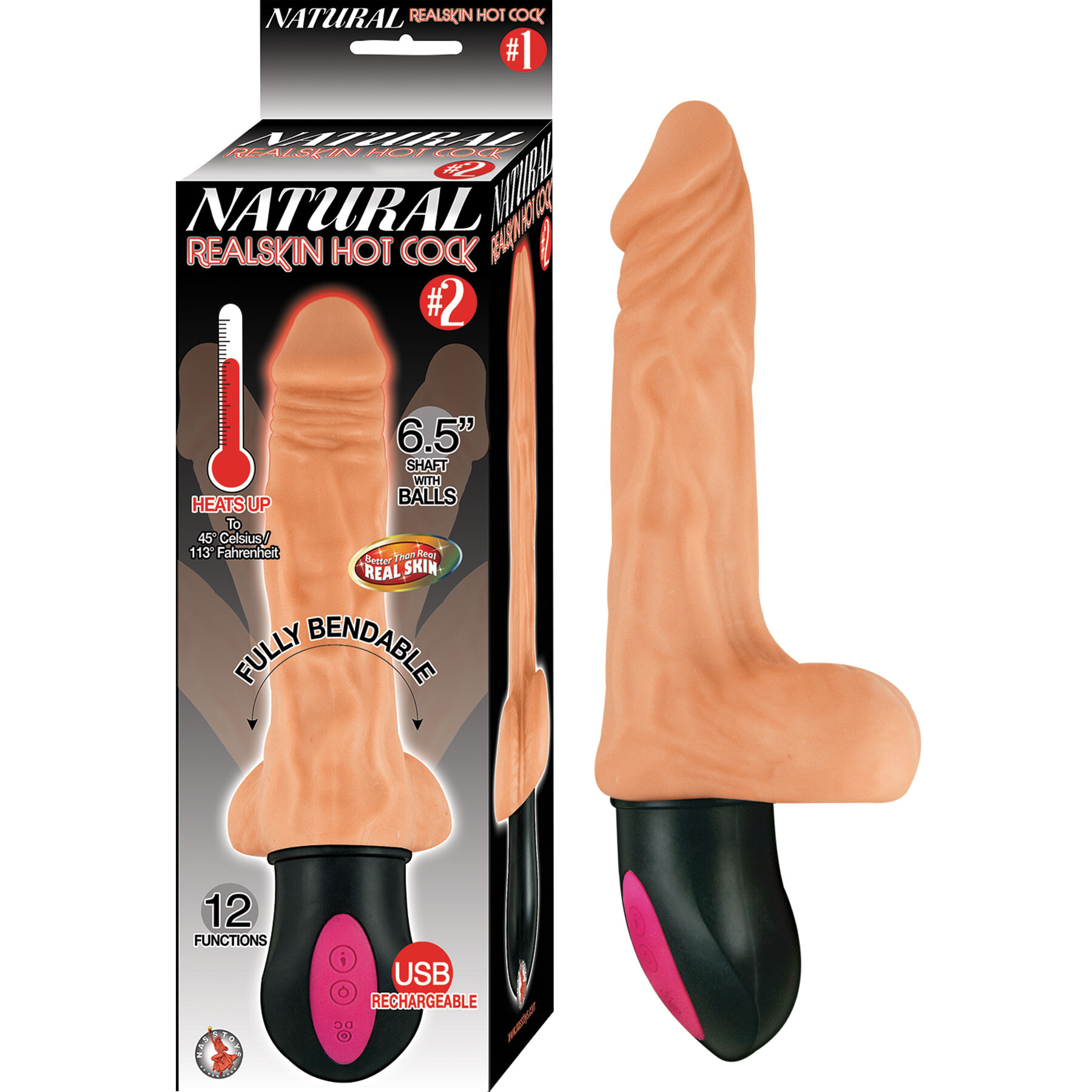 Realskin Hot Penis Vibrator box