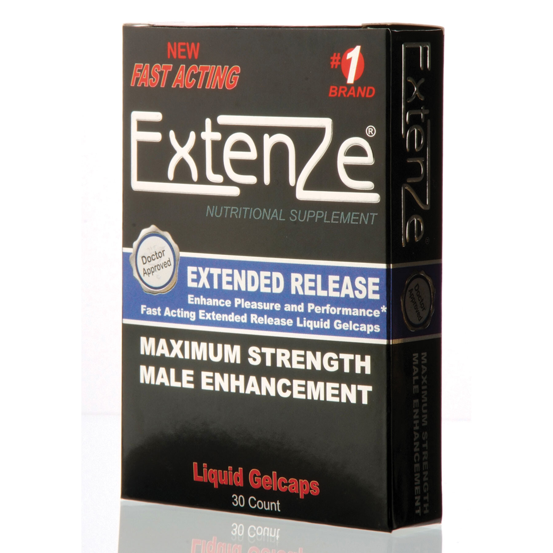Extenze Fast Acting Liquid Gelcaps box