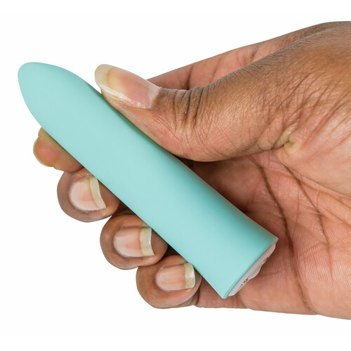 Nu Sensuelle Point Bullet hand holding for scale