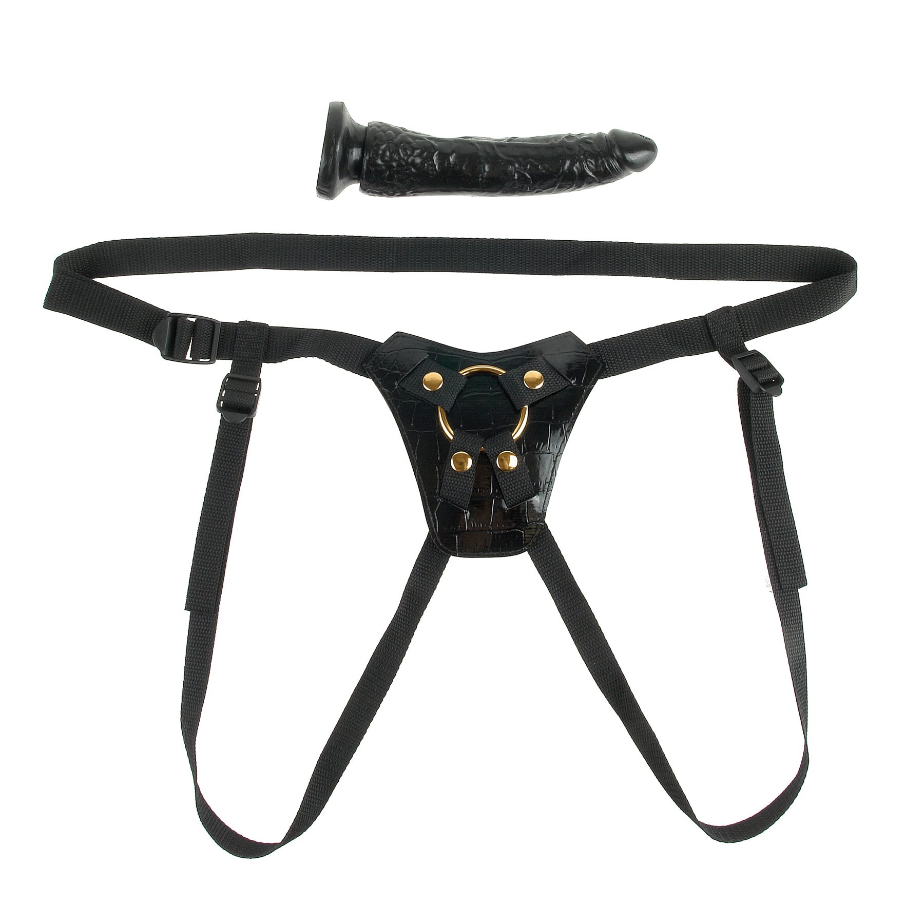 Fetish Fantasy Gold Strap On Set strap only