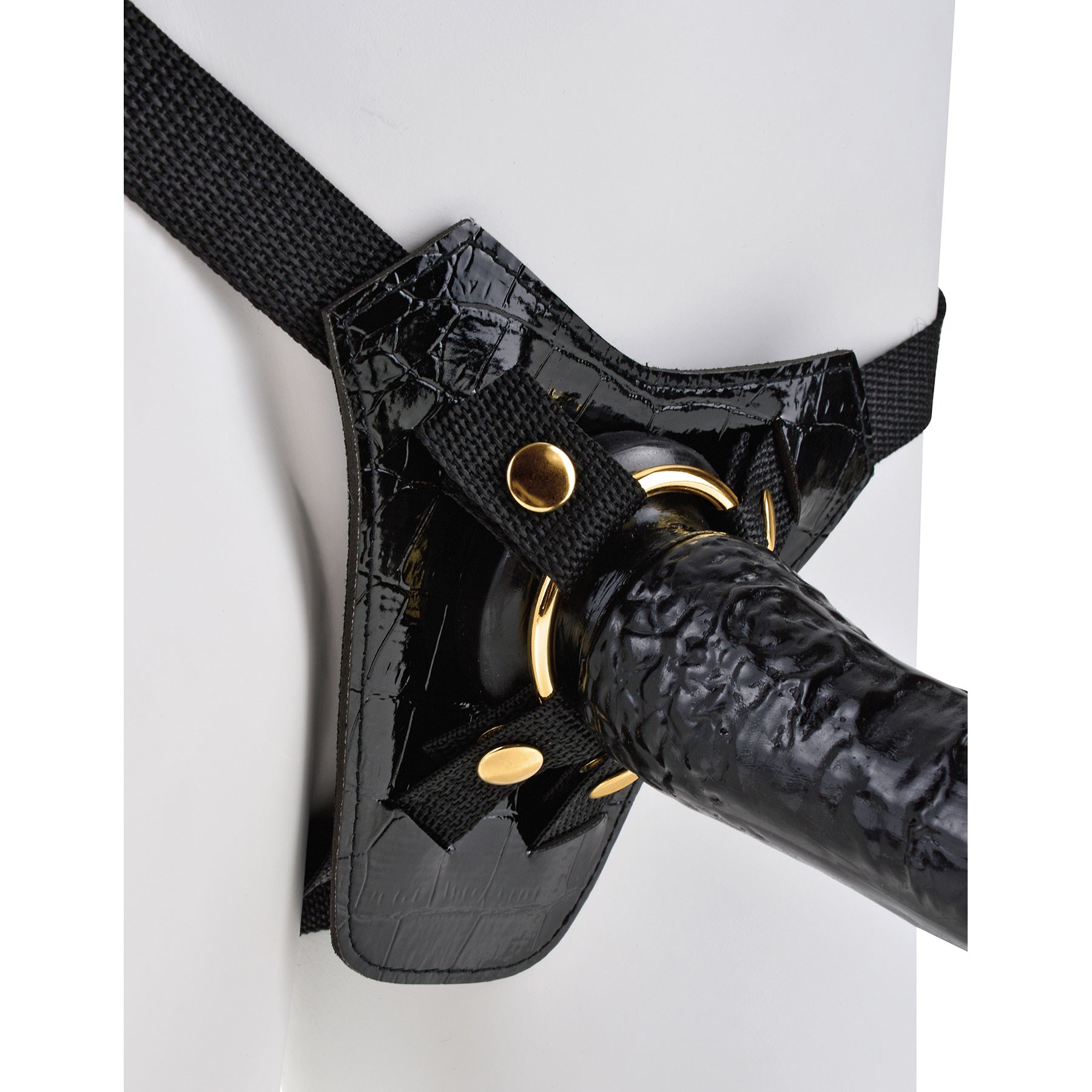 Fetish Fantasy Gold Strap On Set harness