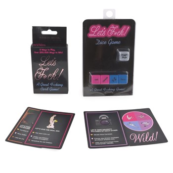 Let's F*ck XXX Dice & Card Set table top shot