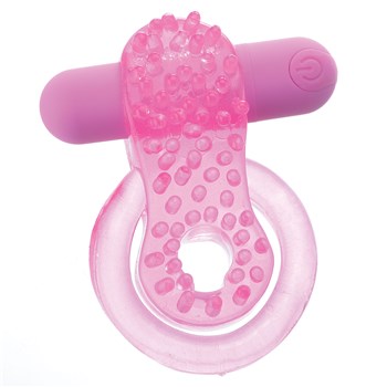 Adam & Eve Rechargeable Couples Enhancer Ring  w/ bullet in