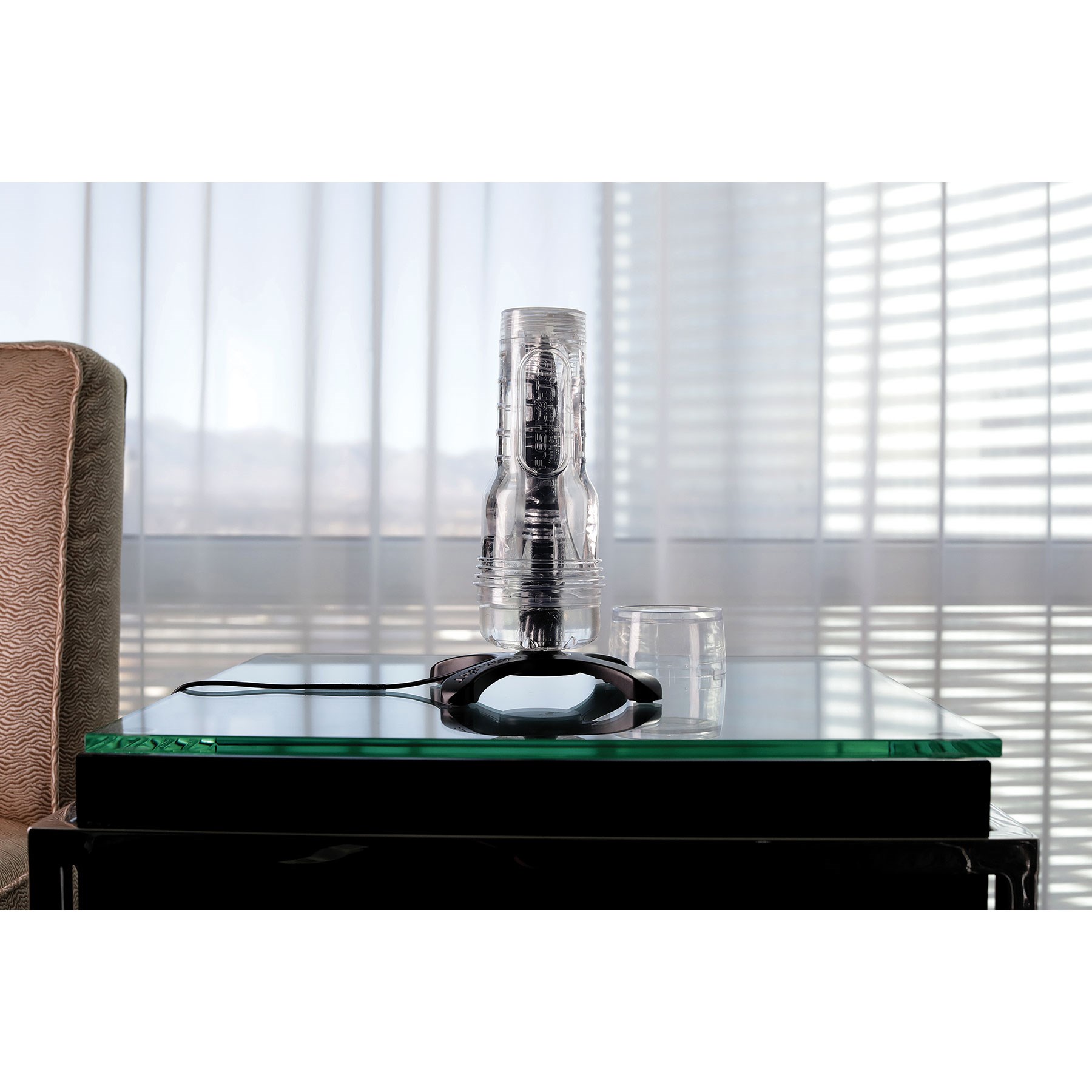 Fleshlight Sleeve Warmer showing how to use