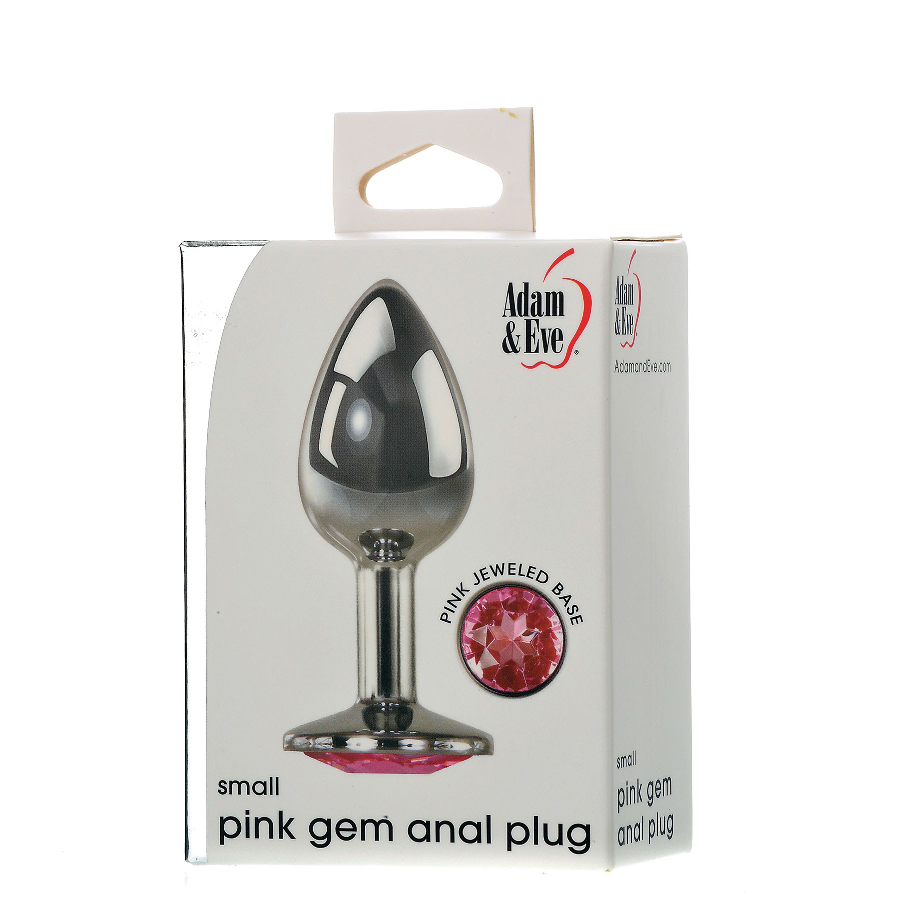 Metal Anal Plug - Pink Gem box