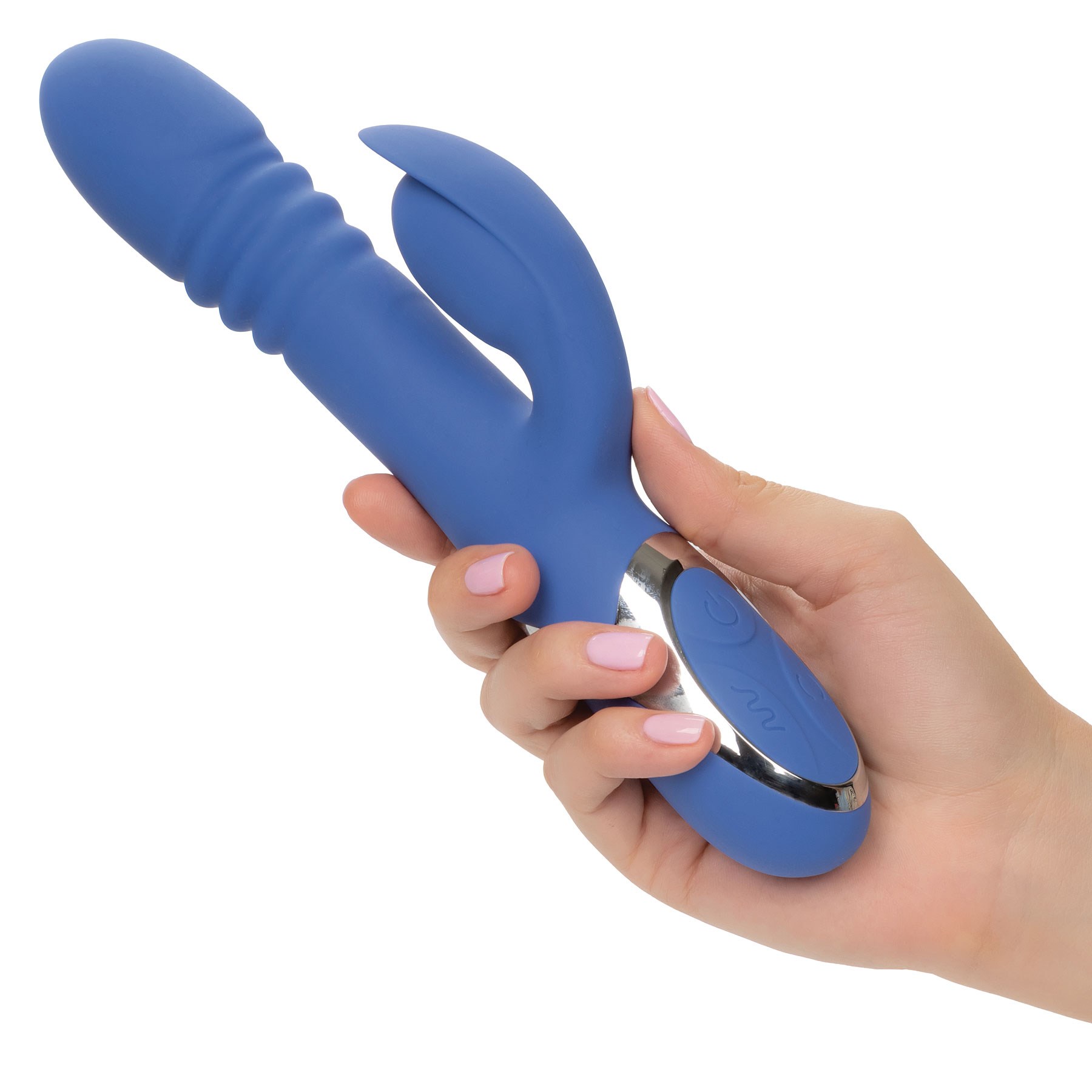 Enchanted Teaser Thrusting Rabbit Vibrator in hand