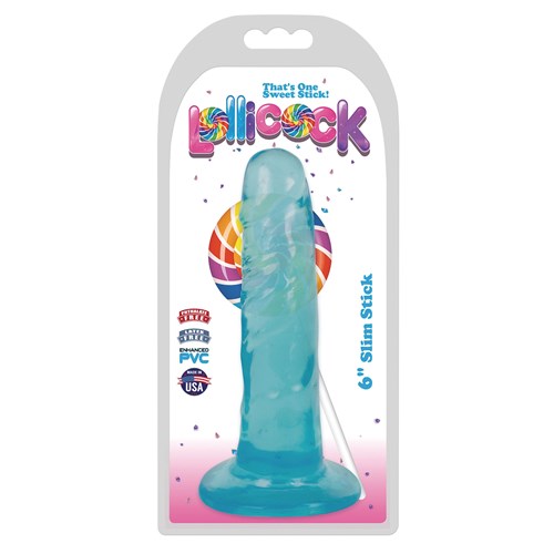Lollicocks 6" slim Stick blue