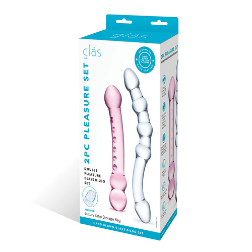 Glas 2 Piece Glass Dildo Pleasure Set box
