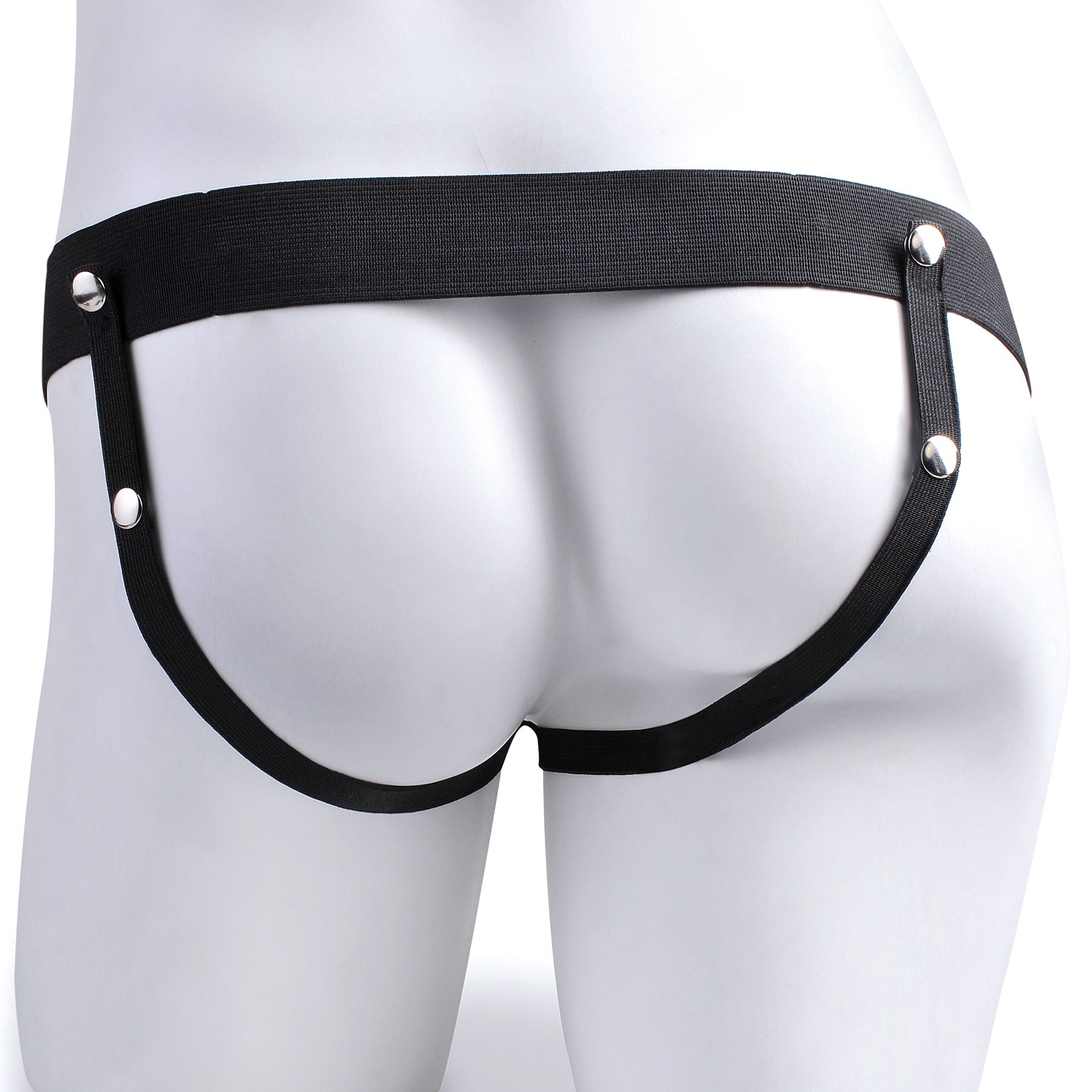 9" Hollow Squirting Strap-On With Balls strap