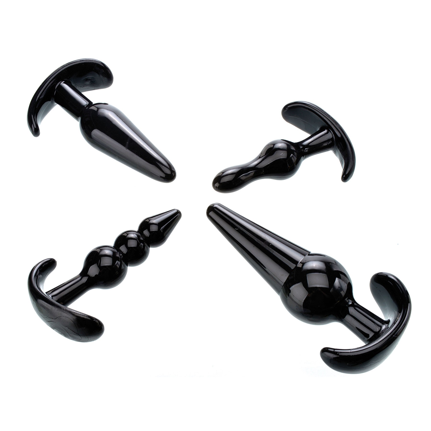 Adam & Eve 4 Piece Anal Plug Kit on side shot
