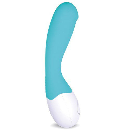 OhMiBod Lovelife Cuddle G-Spot Massager right facing standing up - Truquoise