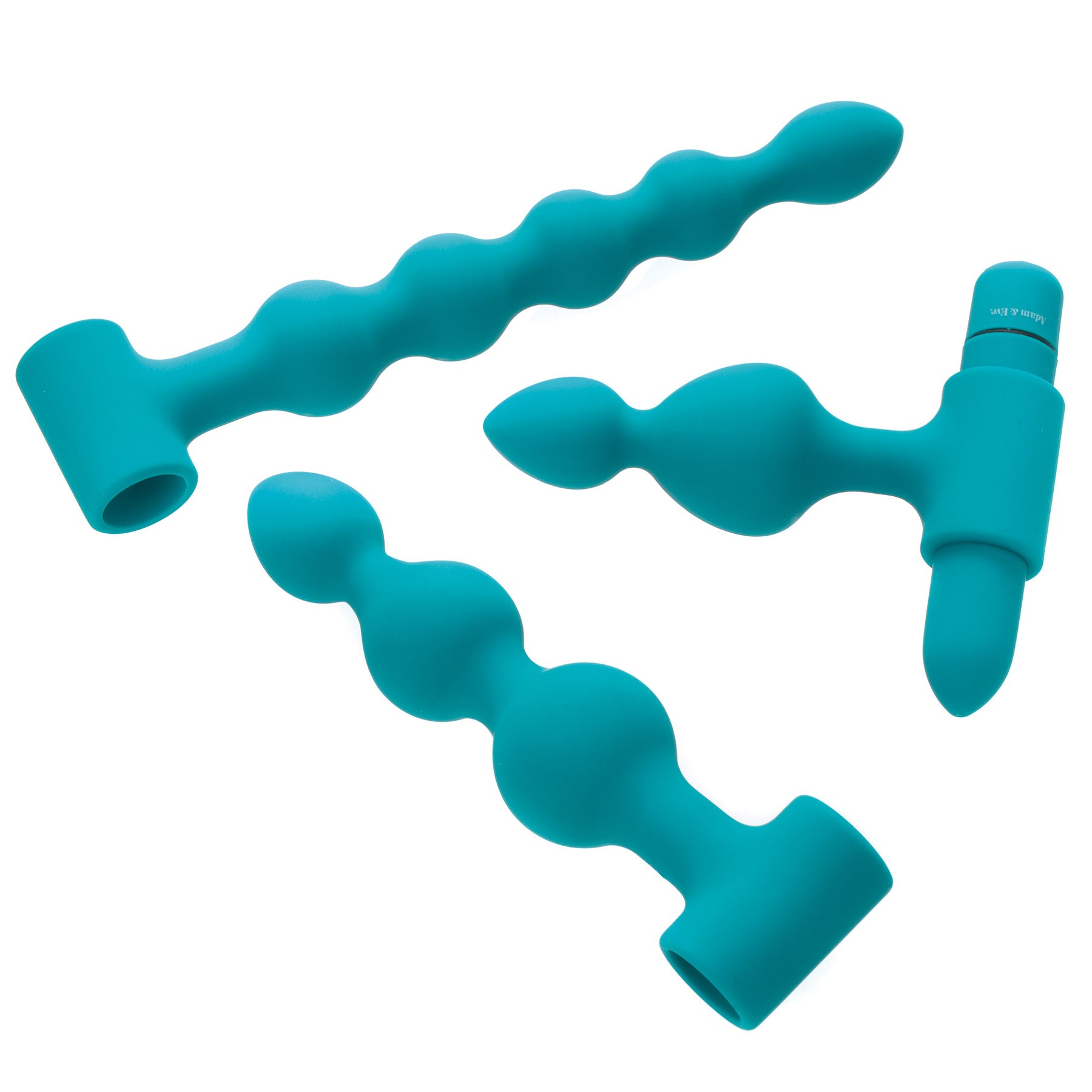 Vibrating Bumpy Bead Set 3 bead stickslaying on table
