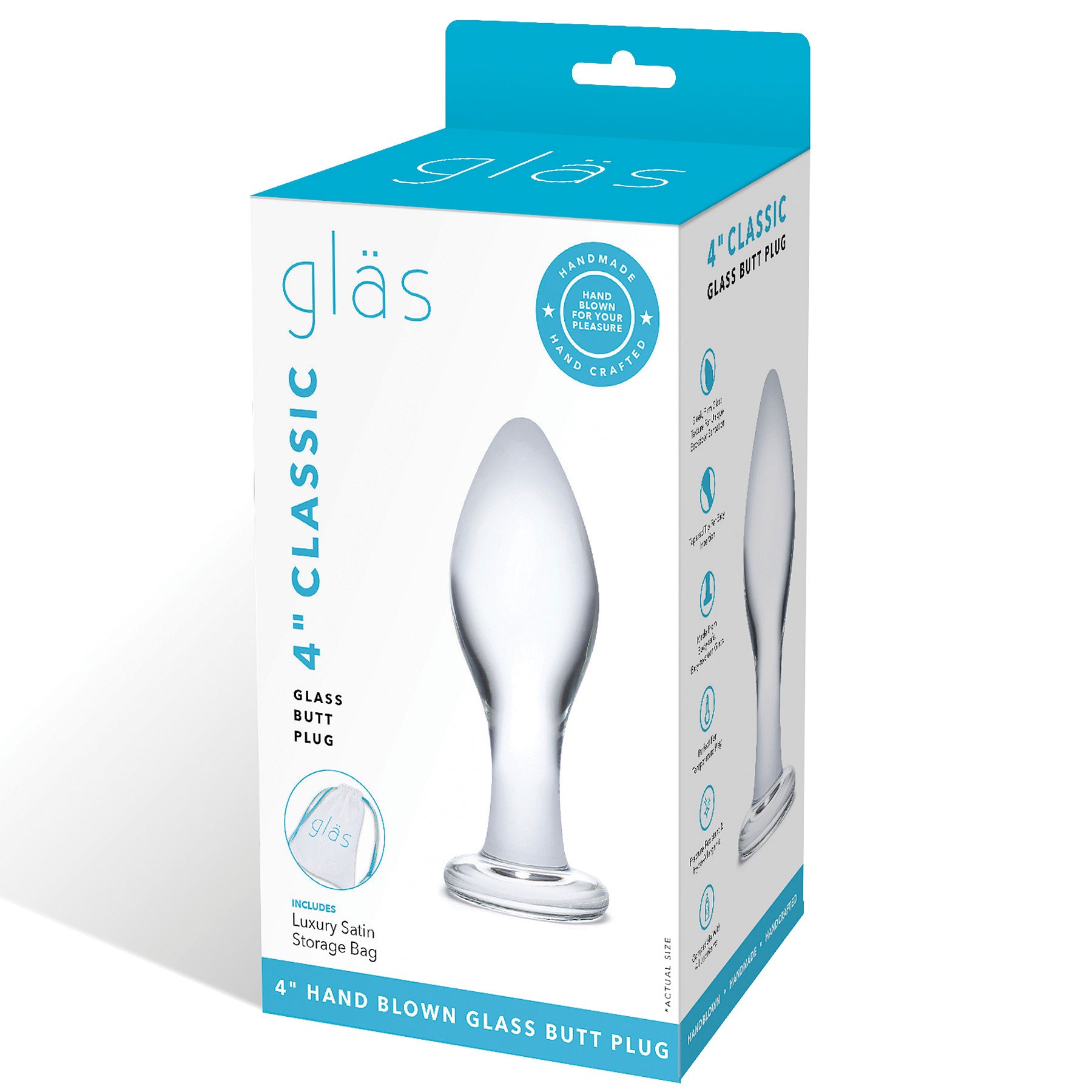 4" Classic Glass Butt Plug box