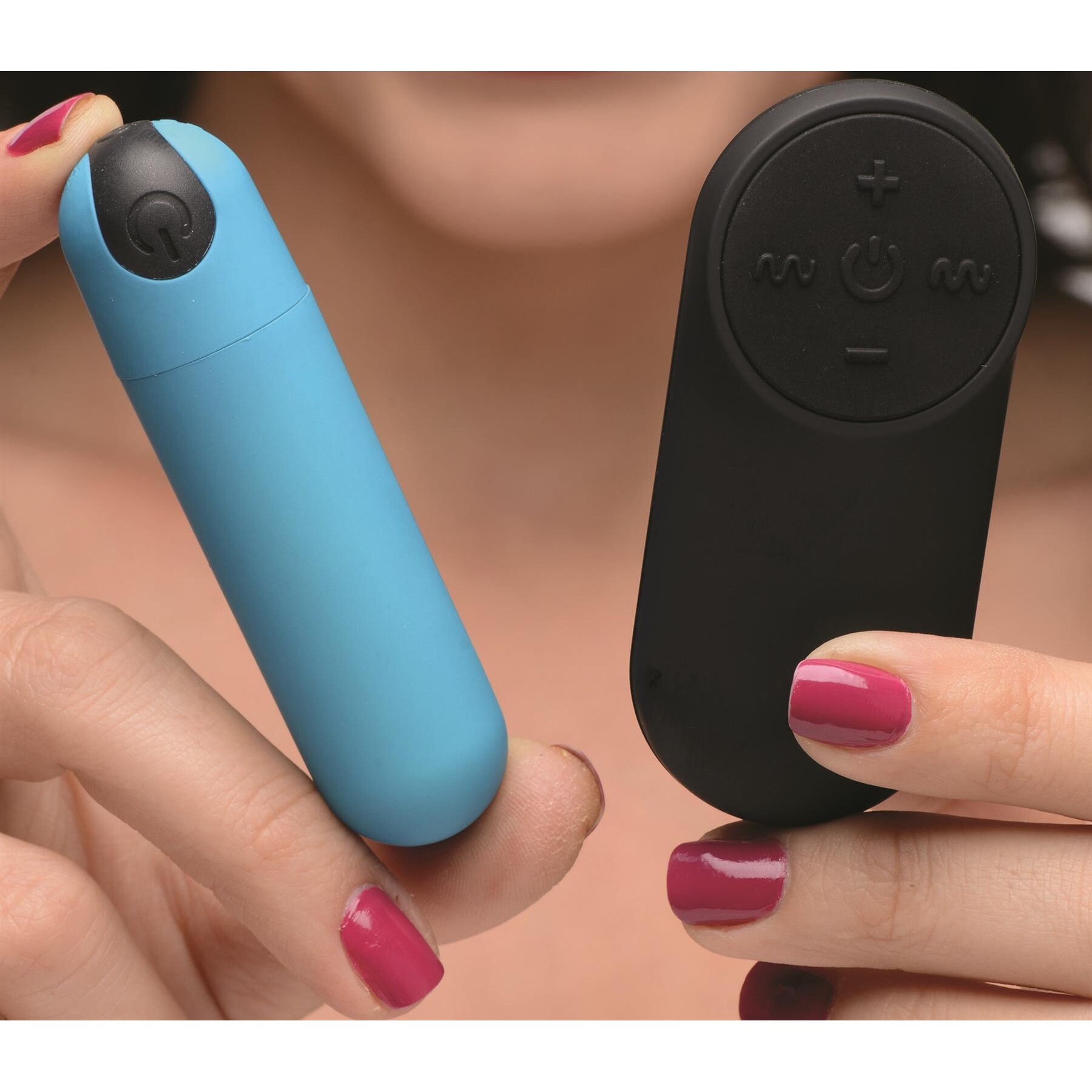 Bang! Ultra Powerful Remote Control Bullet Hand Shot to show size of bullet and controller