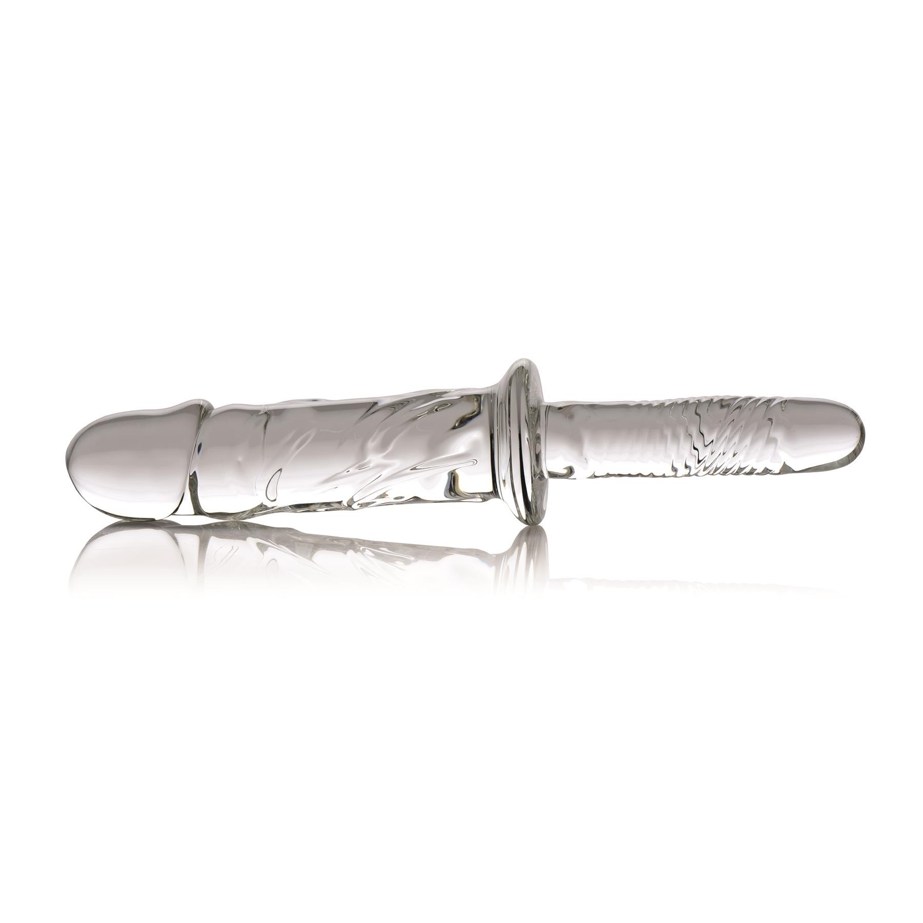 Brutus Glass Thruster Dildo Laying Down