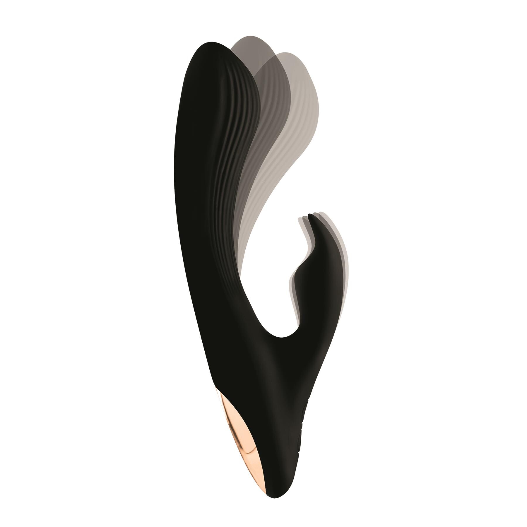 Wonder Vibes Rechargeable Bendable Silicone Rabbit Vibrator Showing Vibration