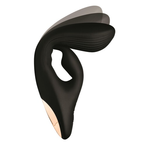 Wonder Vibes Rechargeable Bendable Silicone Rabbit Vibrator Showing Flexibility