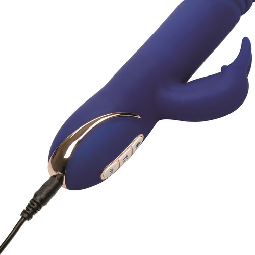 Jack Rabbit Signature Rechargeable Heated Thrusting Rabbit Showing Where Charger is Inserted
