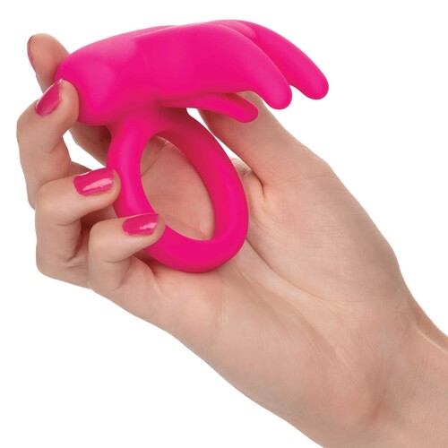 silicone triple clit flicker hand shot